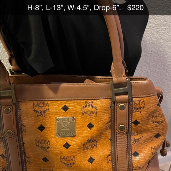 MCM Monogram Shoulder Bag in Cognac - Picture 11 of 11